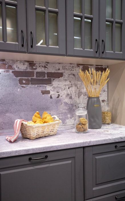 Кухонные гарнитуры, Кухонный гарнитур Регина 2,4м Серый матовый