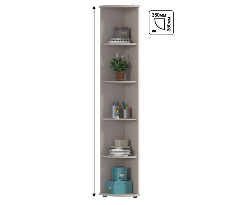 Стеллажи, Стеллаж торцевой Сити СБ-2929