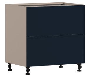 Регина РСЯТ-80-3 Шкаф-стол с ящиками Песочный/МДФ Квадро Синий