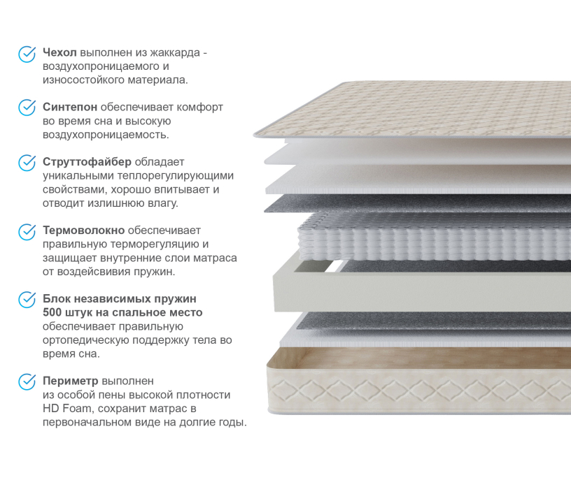 Другие размеры, Матрас Столплит Корсика - Максимус 1400*1900