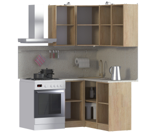 Кухонный гарнитур Ангелина Классик угловой 1,4 х 1 м