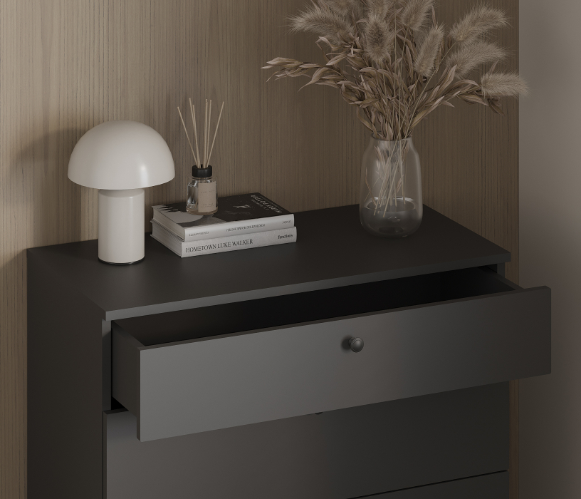 Комоды, Комод Тренд СБ-3444 4 ящика Диамант серый