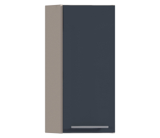 Эстель, Регина РПТУ-30 Полка торцевая Песочный/МДФ Графит глянец