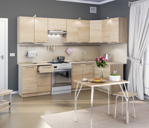 Кухня угловая Ангелина Классик 2,8 х 1,4 м.