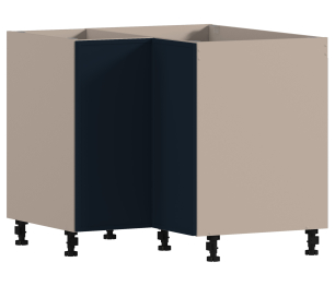 Регина РСУР/1-90 Шкаф-стол угловой равнст Песочный/МДФ Квадро Синий