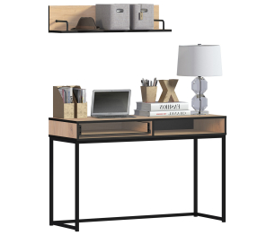 Лофт кабинет (стол+полка) Дуб Минерва