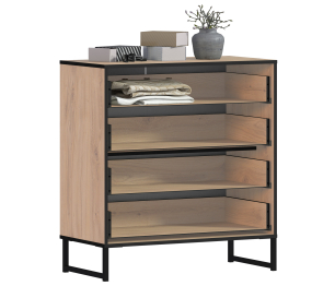 Лофт кабинет (стол+комод+шкаф) Дуб Минерва