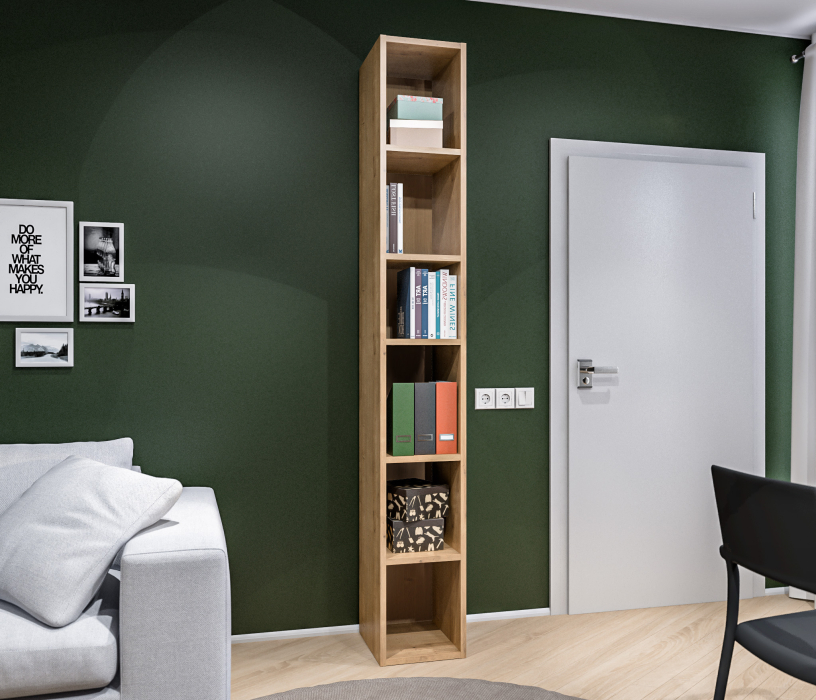 Стеллажи, Стеллаж Мальта СБ-3259 Дуб Гамильтон