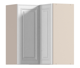 Регина РПУР-60 Полка угловая с фасадом Песочный/МДФ Классика белый