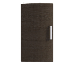 Полка торцевая с гнутым фасадом Регина Песочный Дуб Сантана Темный