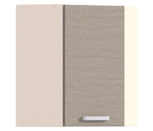 Полка угловая с фасадом Регина Песочный Дуб Сантана Светлый