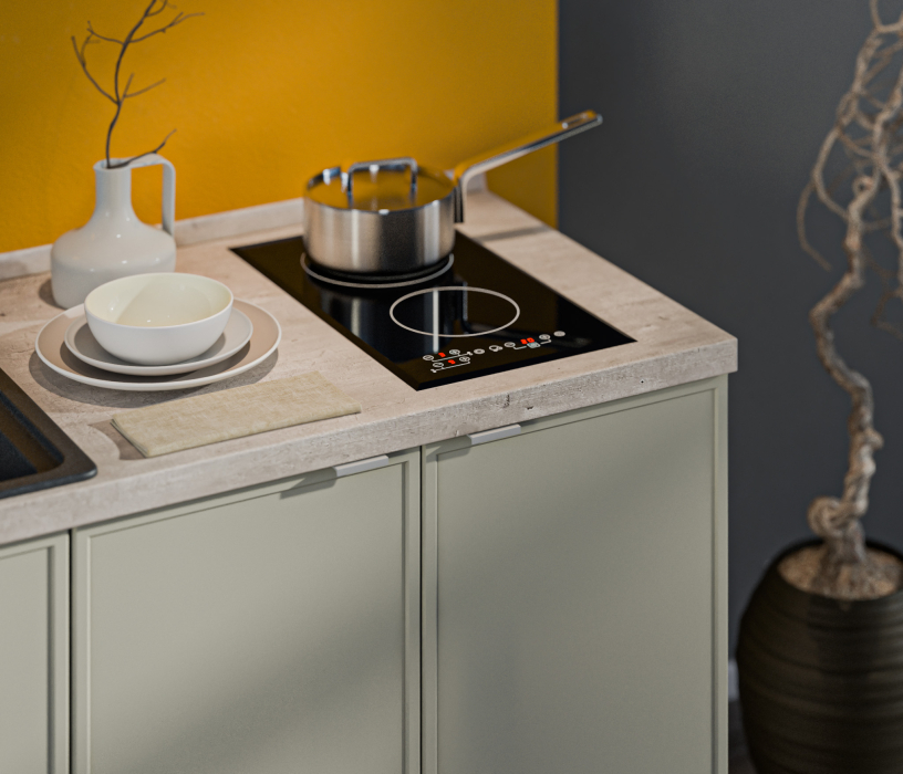 Кухонные гарнитуры, Кухонный гарнитур Регина Квадро Песочный / Латте 1,6 м