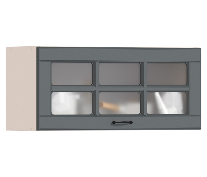 Регина, Регина шкаф навесной со стеклом 1 дв 80х36 см