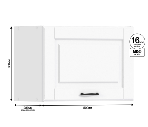 Регина шкаф навесной 1 дв 50х36 см