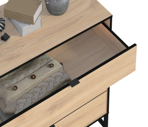 Лофт кабинет (стол+комод+шкаф) Дуб Минерва