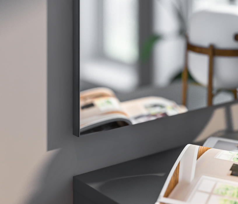 Зеркала в прихожую, Тренд СБ-3462 Зеркало Диамант серый