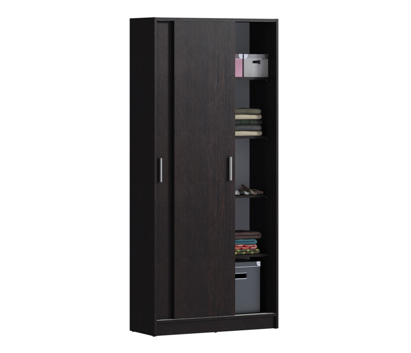 Прямые, Терра СБ-2545 Шкаф-купе 2-х дверный Венге