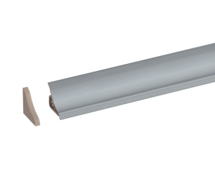 Плинтус для столешниц "алюминий сатин" 3м LB-23-611 KORNER