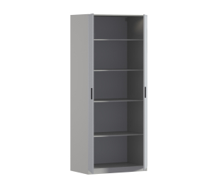 Шкаф двухдверный Макс 1000 мм, вариант №2 (ЛДСП/МДФ)