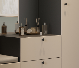 Прихожая Тренд с антресолью и рейками Диамант серый/Белла Кашемир серый