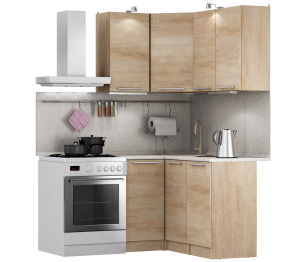 Кухонный гарнитур Ангелина Классик угловой 1,4 х 1 м