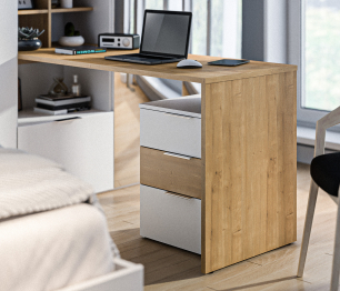 Мальта Спальня кровать с подъемным механизмом, рабочий стол