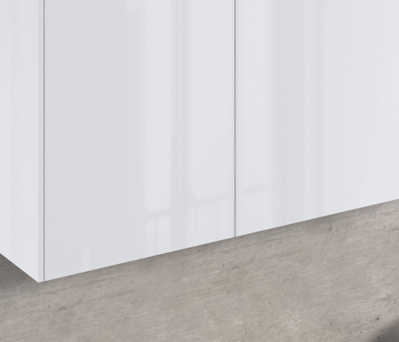 Кухня 2 метра, Кухонный гарнитур Анна + Регина Песочный / Белый глянец, Капучино 2,4 м