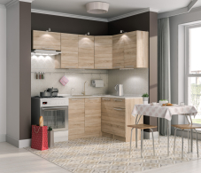 Кухонные гарнитуры, Кухня угловая Ангелина Классик 2 х 1,4 м