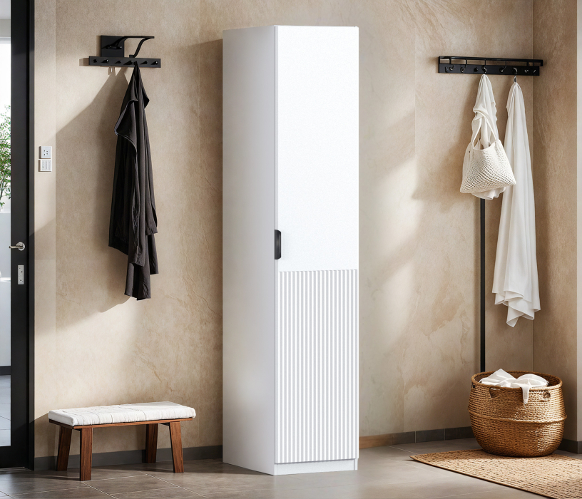 Для одежды, Шкаф однодверный Макс 500 мм, вариант №1 (ЛДСП/МДФ)