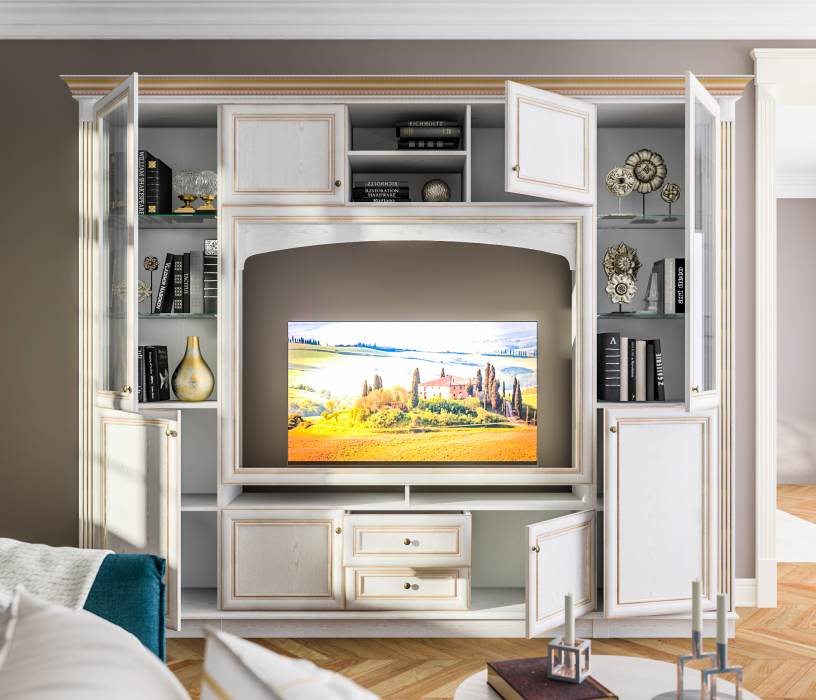 Стенки для гостиной, Стенка Версаль СБ-1655