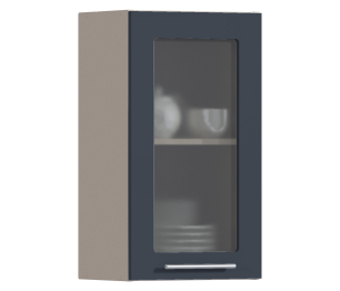 Эстель шкаф навесной со стеклом 1 дв 40х72 см