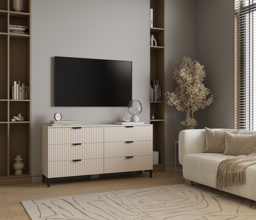 Комоды, Комод Тренд СБ-3442 6 ящиков