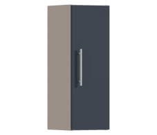 Эстель, Регина РП-25 Полка Песочный/МДФ Графит глянец