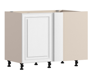 Регина РСП/1-100 Шкаф-Стол приставной с фасадом шириной 50 см Песочный/МДФ Классика белый